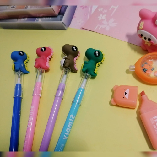 مداد فشنگی دایناسور در 4 رنگ