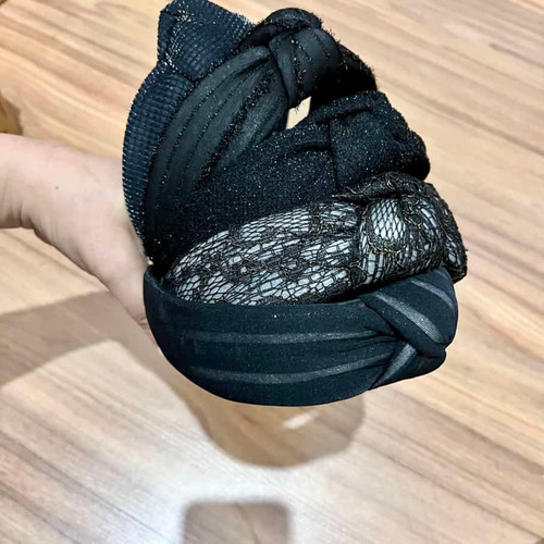 تل گره ای پهن مشکی زیره تور دار مشکی