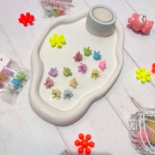 کلیپس بیبی تاج پاستیلی بسته 6 عددی