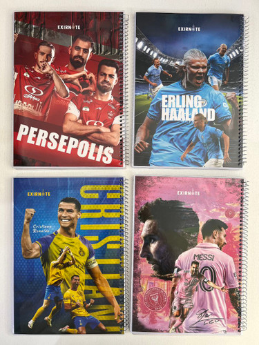 دفتر 60 برگ مجلد فوتبالی