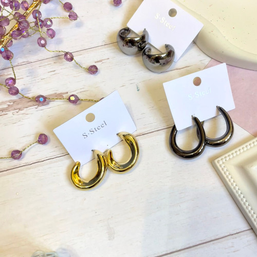 گوشواره حلقه ای درشت هولوگرامی