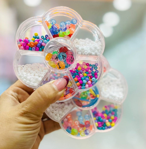 ست مهره و دستبند سازی گل